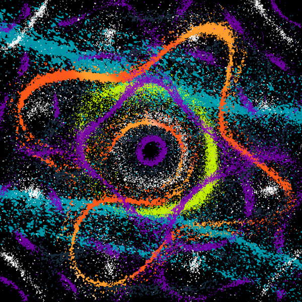 Saturno - Pablo Alboran Song-Inspired Contemporary Painting (VibraVisions)