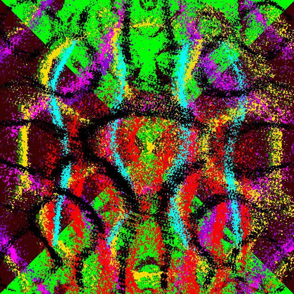 Satan Said Dance - Clap Your Hands Say Yeah Song-Inspired Contemporary Painting (VibraVisions)