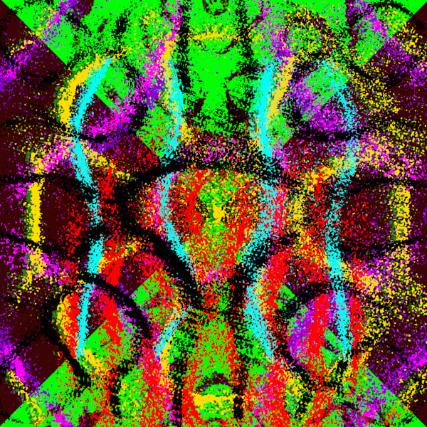 Satan Said Dance - Clap Your Hands Say Yeah Song-Inspired Contemporary Painting (VibraVisions)