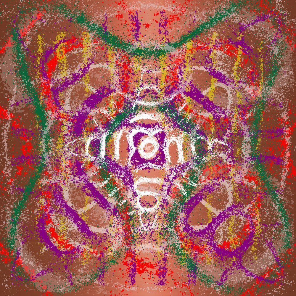 Santa Tell Me - Ariana Grande Song-Inspired Contemporary Painting (VibraVisions)