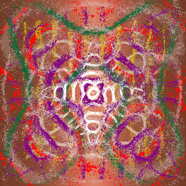 Santa Tell Me - Ariana Grande Song-Inspired Contemporary Painting (VibraVisions)