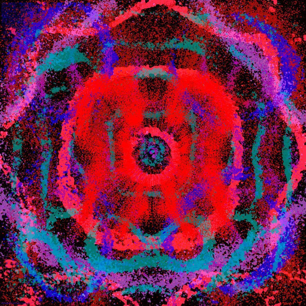 Solo Quiero Verte Sonreir - No Recomendable Song-Inspired Contemporary Painting (VibraVisions)