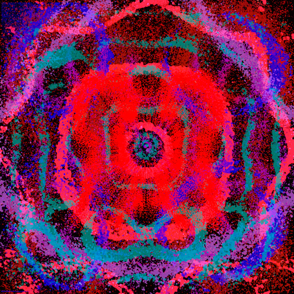 Solo Quiero Verte Sonreir - No Recomendable Song-Inspired Contemporary Painting (VibraVisions)