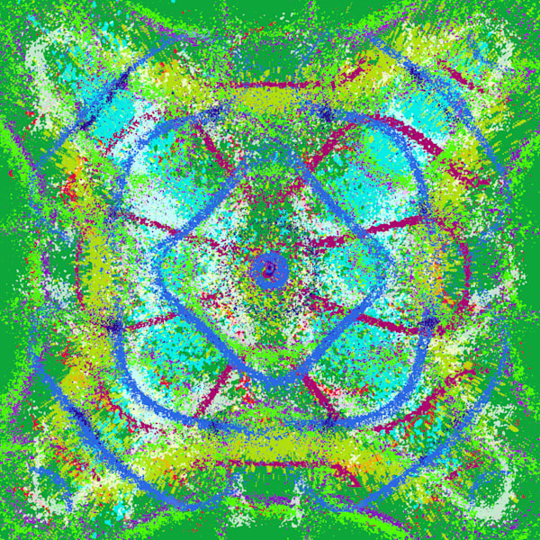 Tu Jardin Con Enanitos - Melendi Song-Inspired Contemporary Painting (VibraVisions)