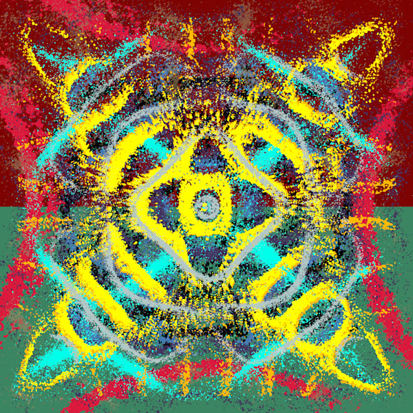 Terremoto - Turbopotamos Song-Inspired Contemporary Painting (VibraVisions)