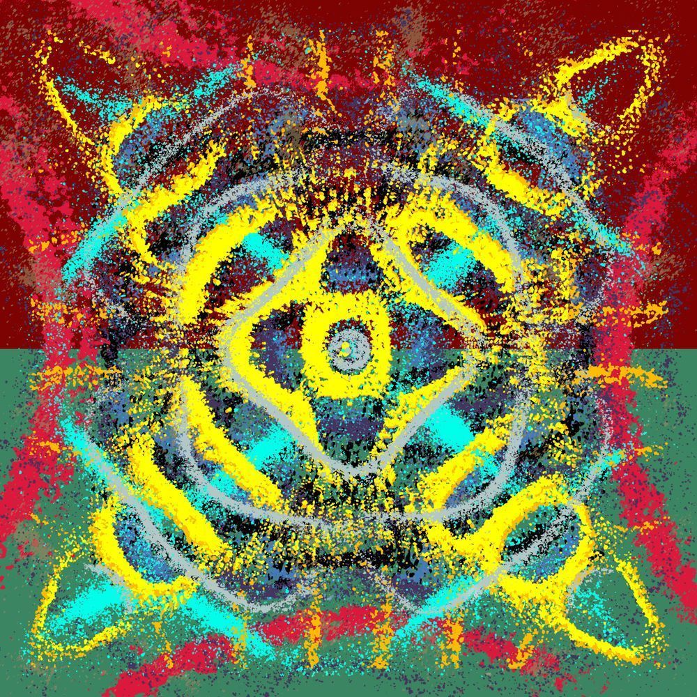 Terremoto - Turbopotamos Song-Inspired Contemporary Painting (VibraVisions)