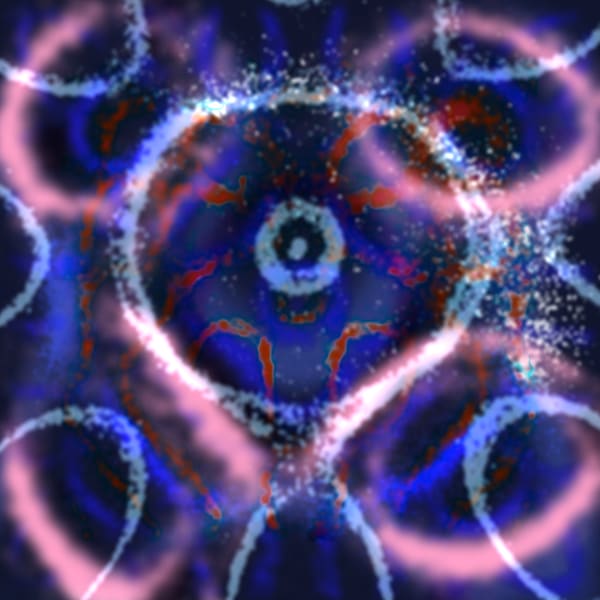 The Great Gig In The Sky - Pink Floyd Song-Inspired Contemporary Painting (VibraVisions)