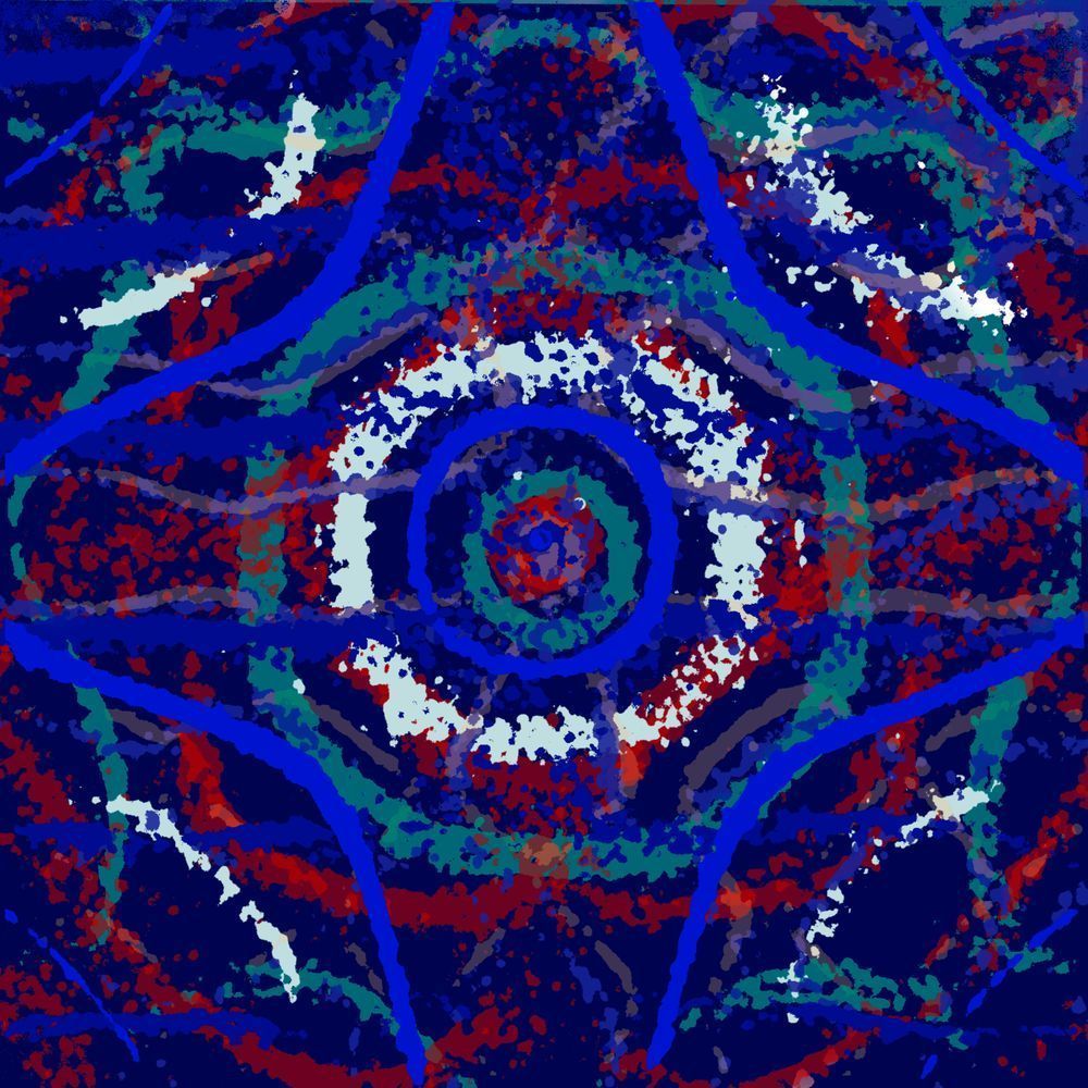 The Blue Danube (El Danubio Azul) - Johann Strauss II  Song-Inspired Abstract Giclee (VibraVisions)