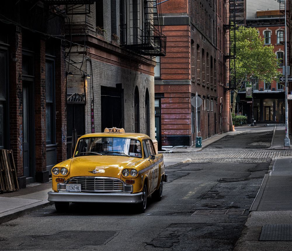 New York Taxi - Classic Yellow Checker Cab Photography