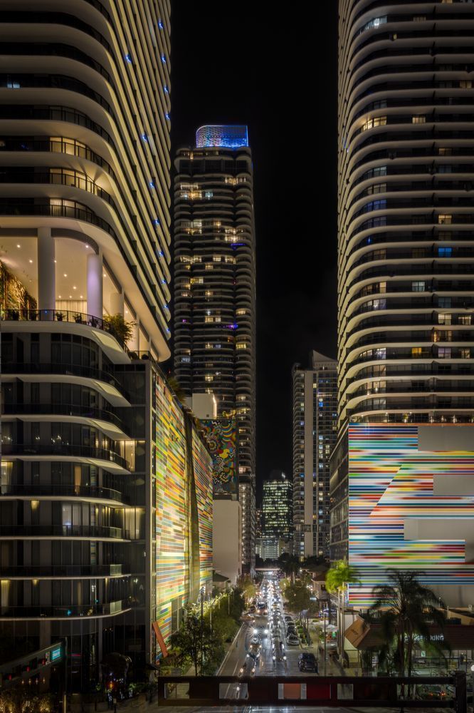 Miami At Night Photography Art | Luminessence Photography