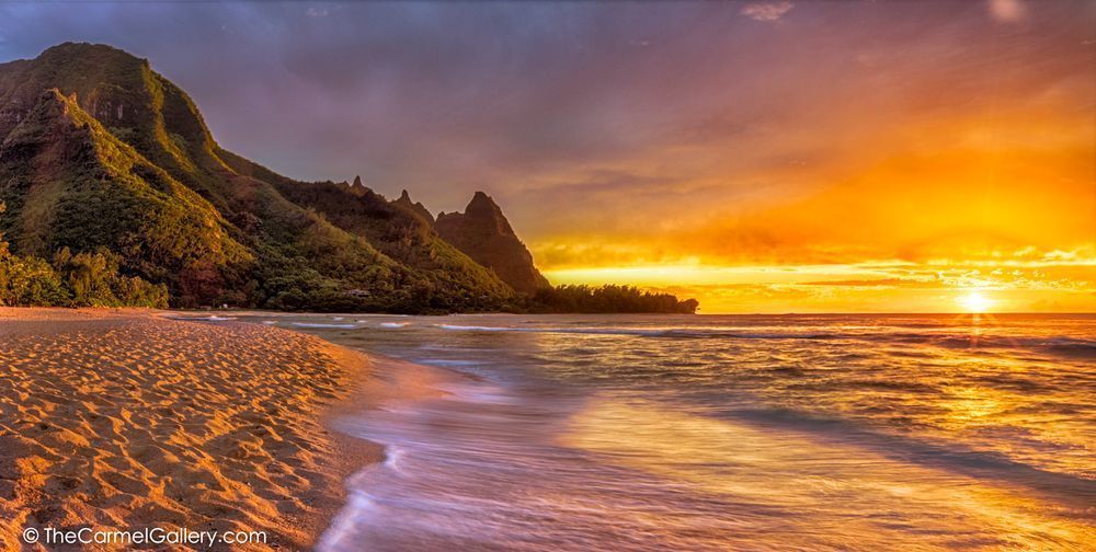 Sunset Photo of Tunnels Beach