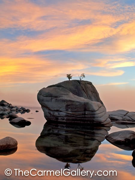Bonsai Rock Reflections Lake Tahoe | Fine Art Photography by Elizabeth Carmel