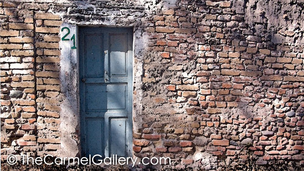Blue Door and Shadows