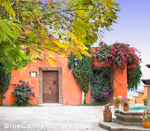 Courtyard Mexicolor Photography Art | The Carmel Gallery