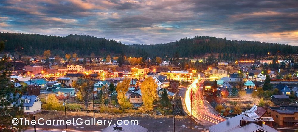 "Autumn Dawn Truckee" | Truckee fine art photography prints by Olof Carmel, The Carmel Gallery