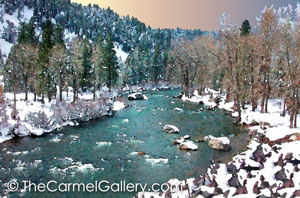 April Snow  Truckee River