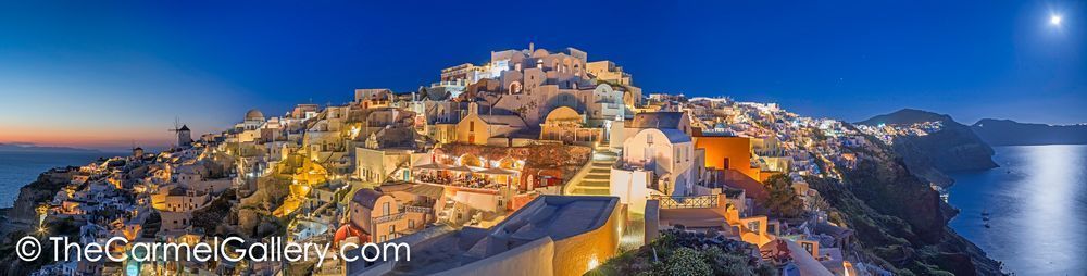 Full Moon over Santorini