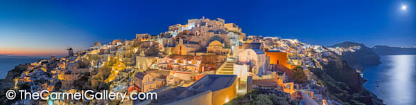 Full Moon over Santorini