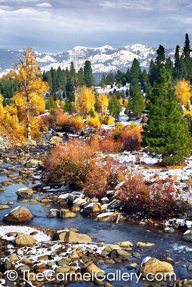 First Snow Truckee River