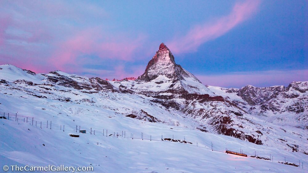 First Tracks, Swiss Alps Photography Art | The Carmel Gallery