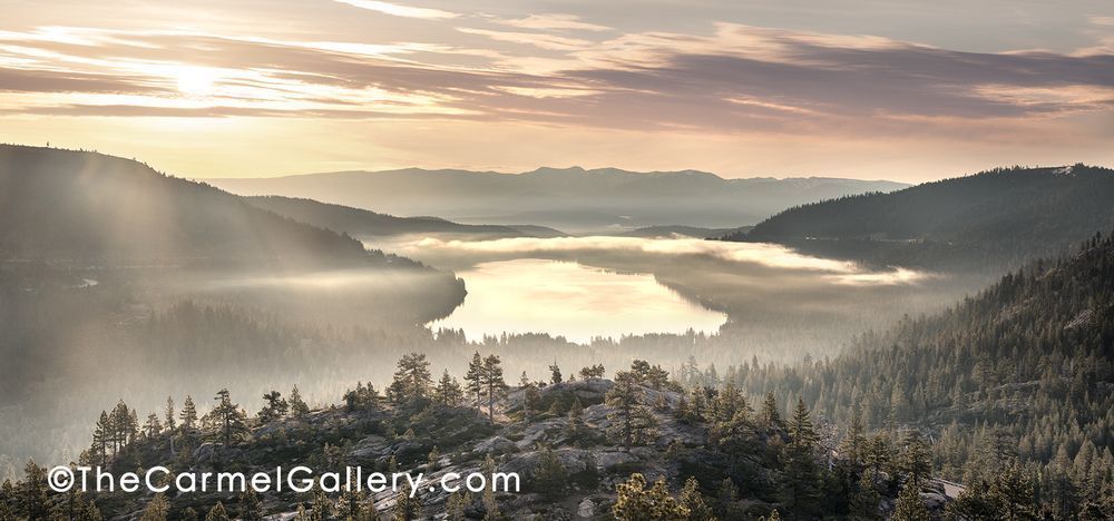 Golden Morning Donner Lake Photography Art | The Carmel Gallery