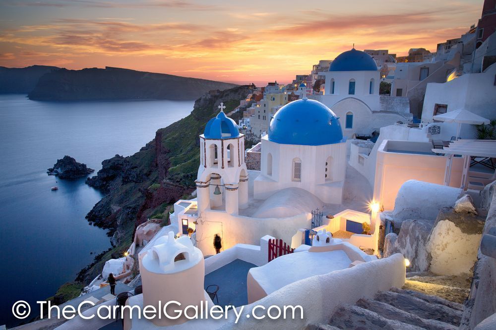 Evening in Oia Santorini