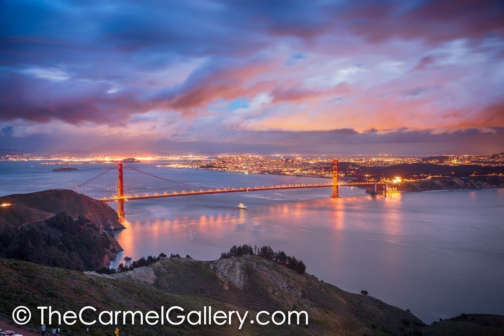 Evening Lights Golden Gate