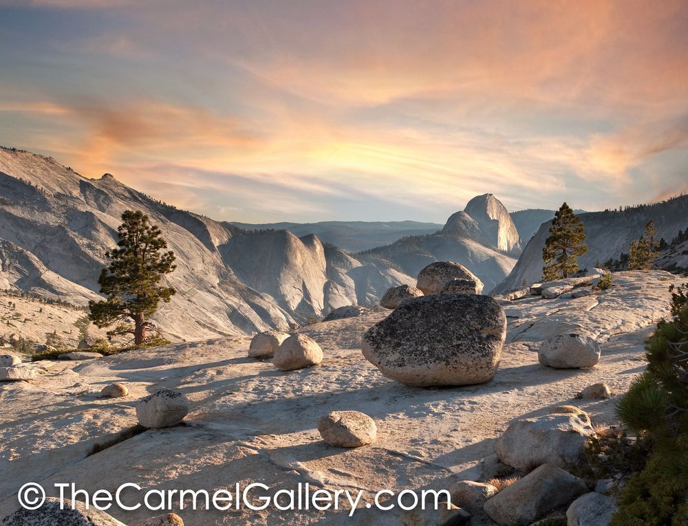Half Dome and Erratics