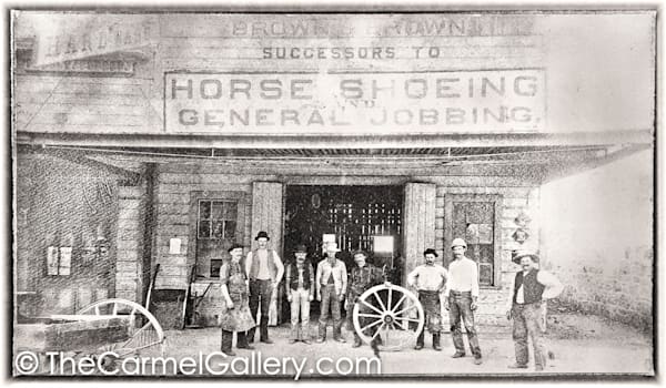Horseshoeing Calistoga 1880's