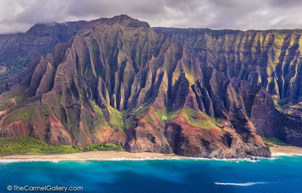 Aerial photo of NaPali Coast 