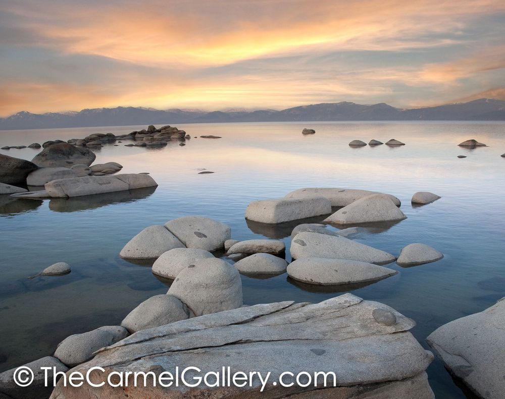 Lake Tahoe sunrise  from the North Shore art print