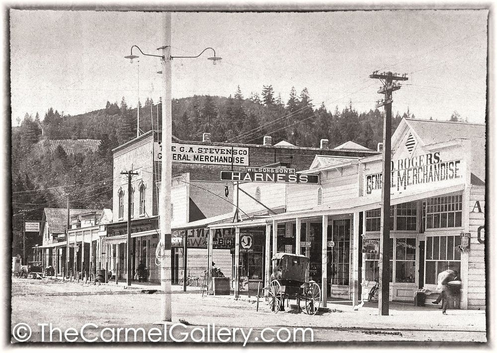 Oddfellows Hall Calistoga 1910