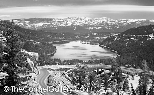 Old 40 and Donner Lake BW