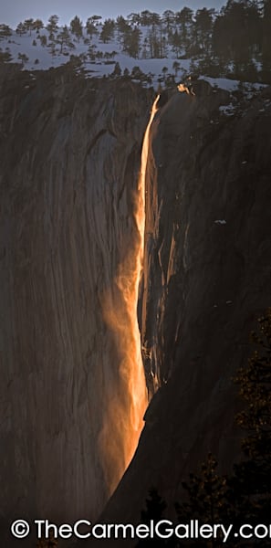 Last Light on Horsetail Falls