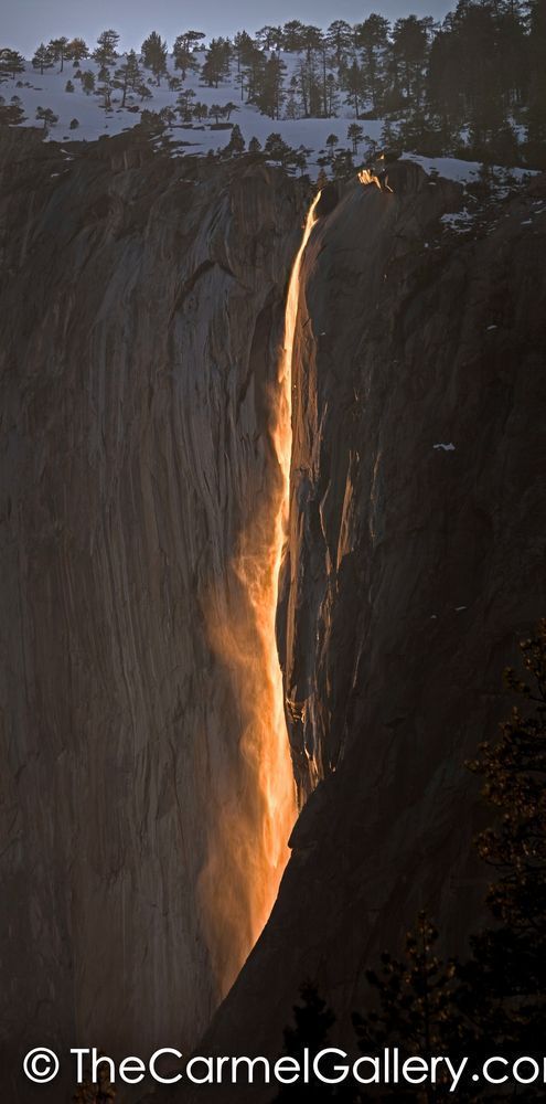Last Light on Horsetail Falls