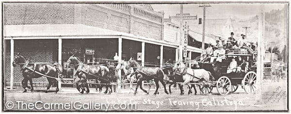 Lake County Stagecoach Calistoga 1909