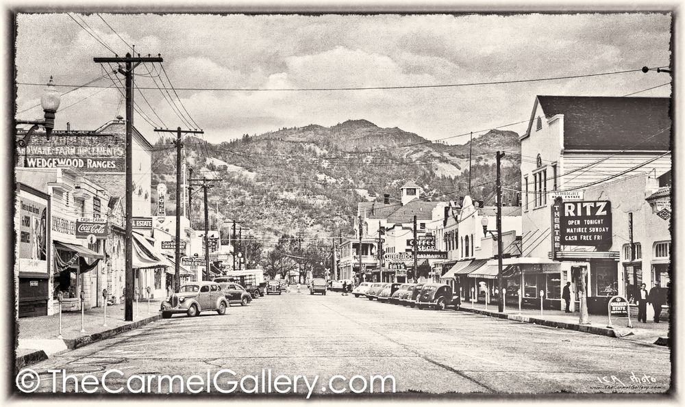 Lincoln Ave Calistoga 1940's