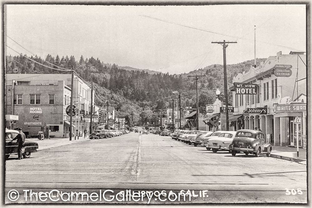 Lincoln Ave Calistoga 1950's