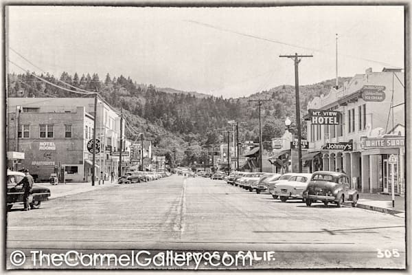 Lincoln Ave Calistoga 1950's