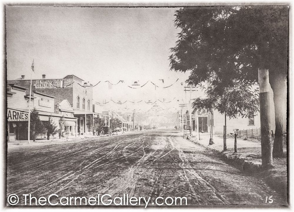 Muddy Lincoln Ave Calistoga 1890's