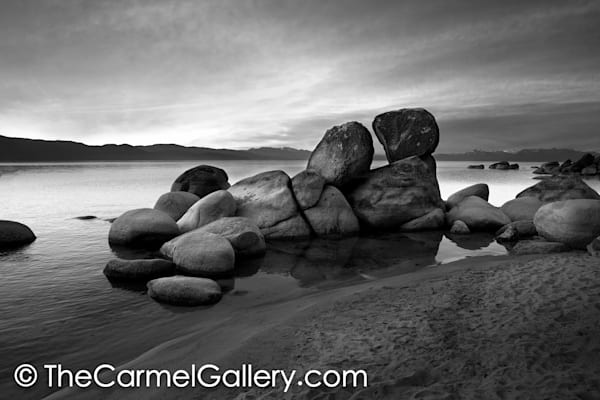 Sunrise Over Tahoe BW