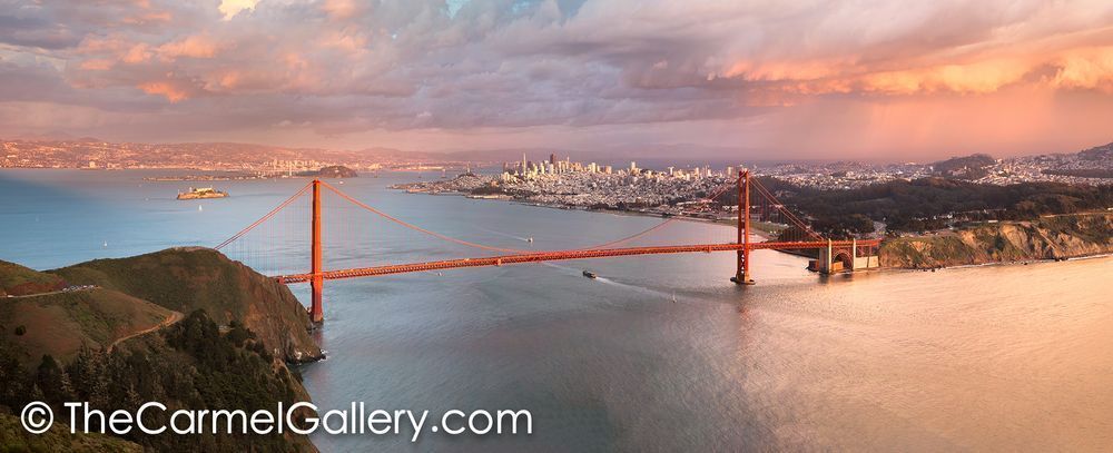 Sunset Golden Gate Photography Art | The Carmel Gallery