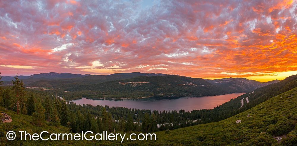 Sunset Panorama, Donner Lake