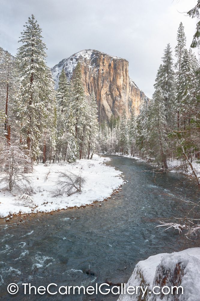Snowy Morning El Cap