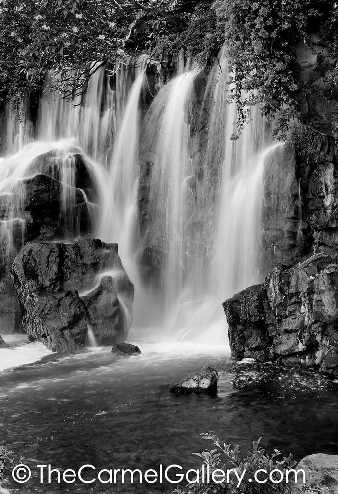Wailea Waterfall BW