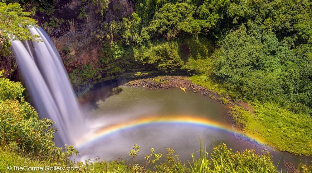 Wailua Falls Rainbow Photo