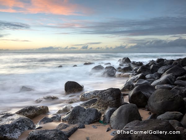 White Mist, Ocean Waves,Pacific Ocean, Kauai
