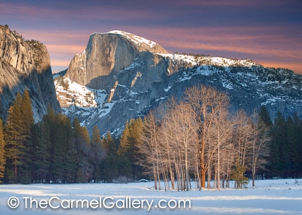 Winter Evening Half Dome