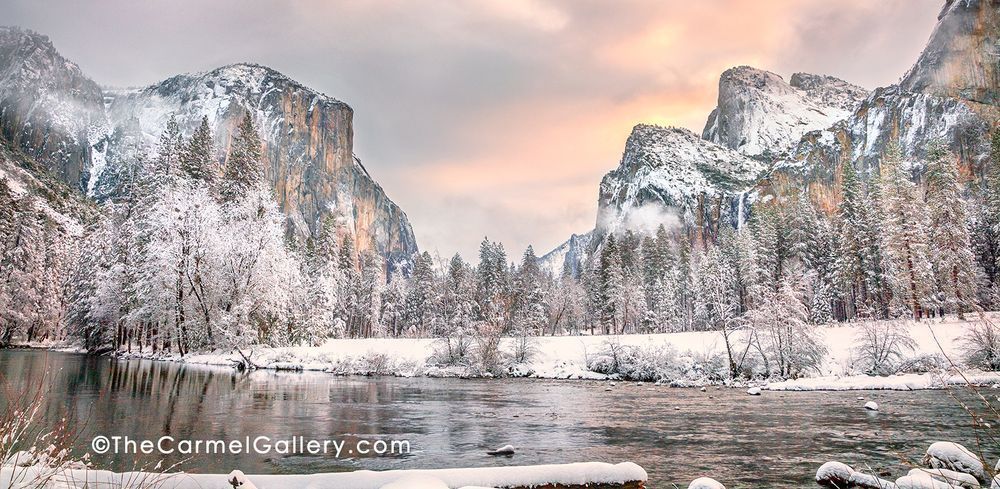 Winter Morning Valley View Photography Art | The Carmel Gallery
