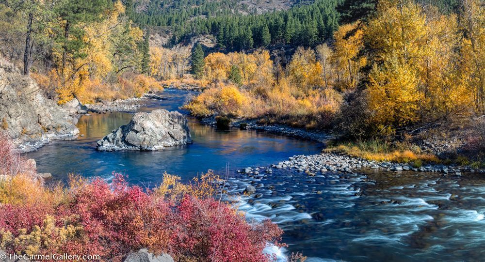 Autumn Glow, Truckee River -  Limited Edition Photographic Print